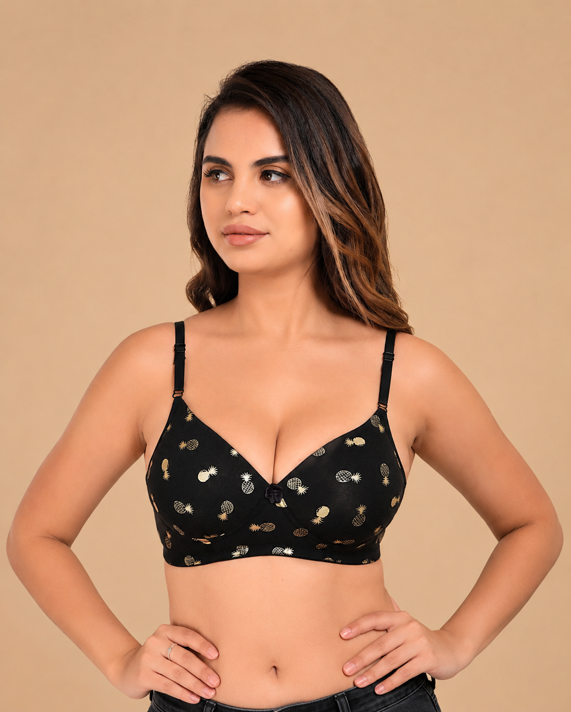 Fruit Print T-Shirt Bra – Padded, Wirefree, Full Coverage