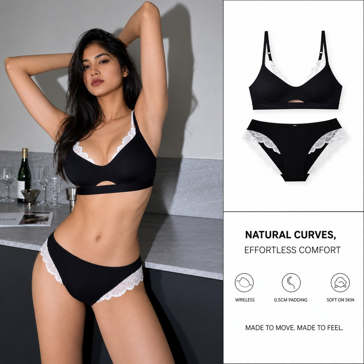 Wireless Lace Comfort Bralette