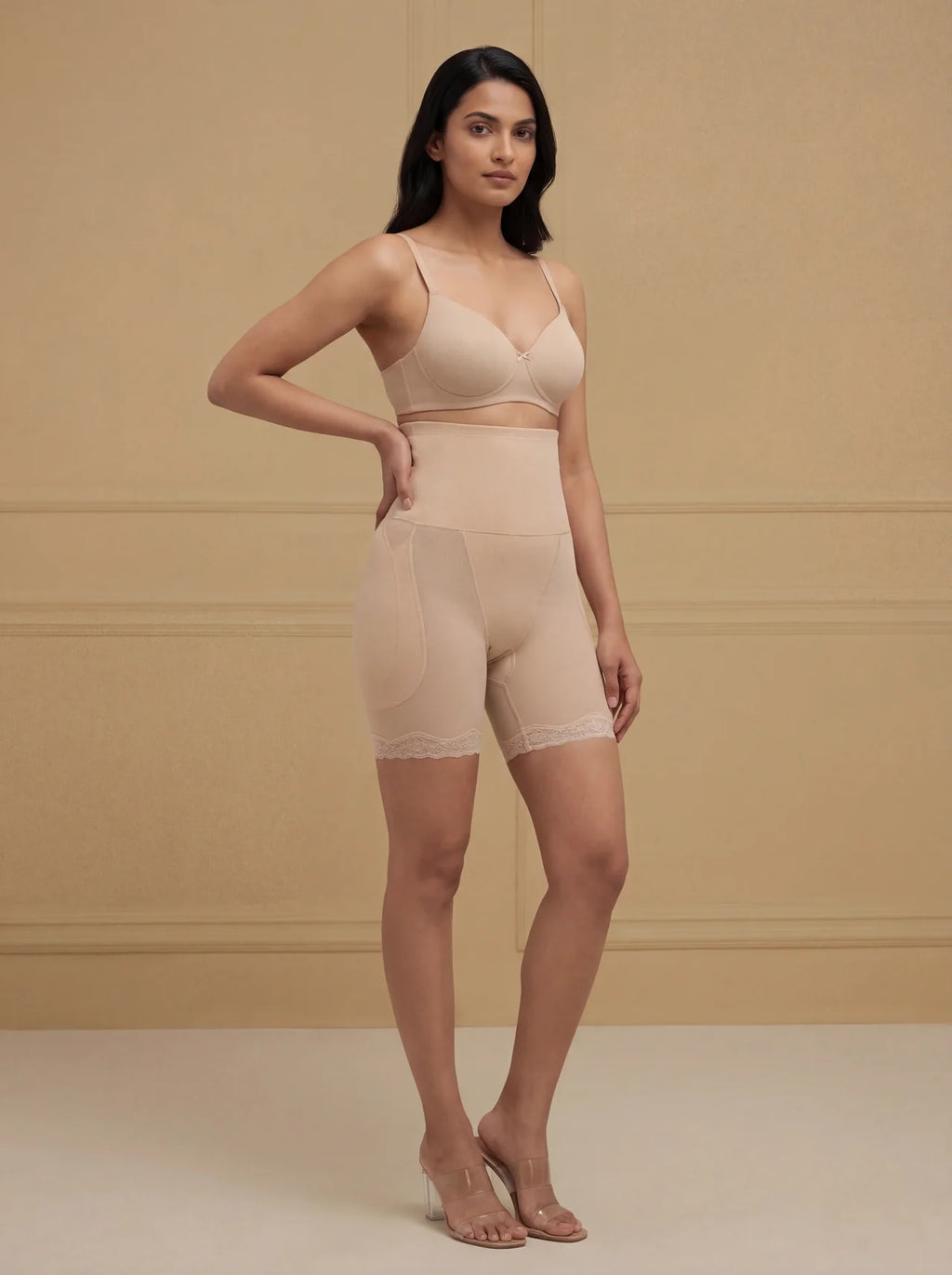 High Waist Sculpting Shorts – Smooth Fit, Curve Shaping