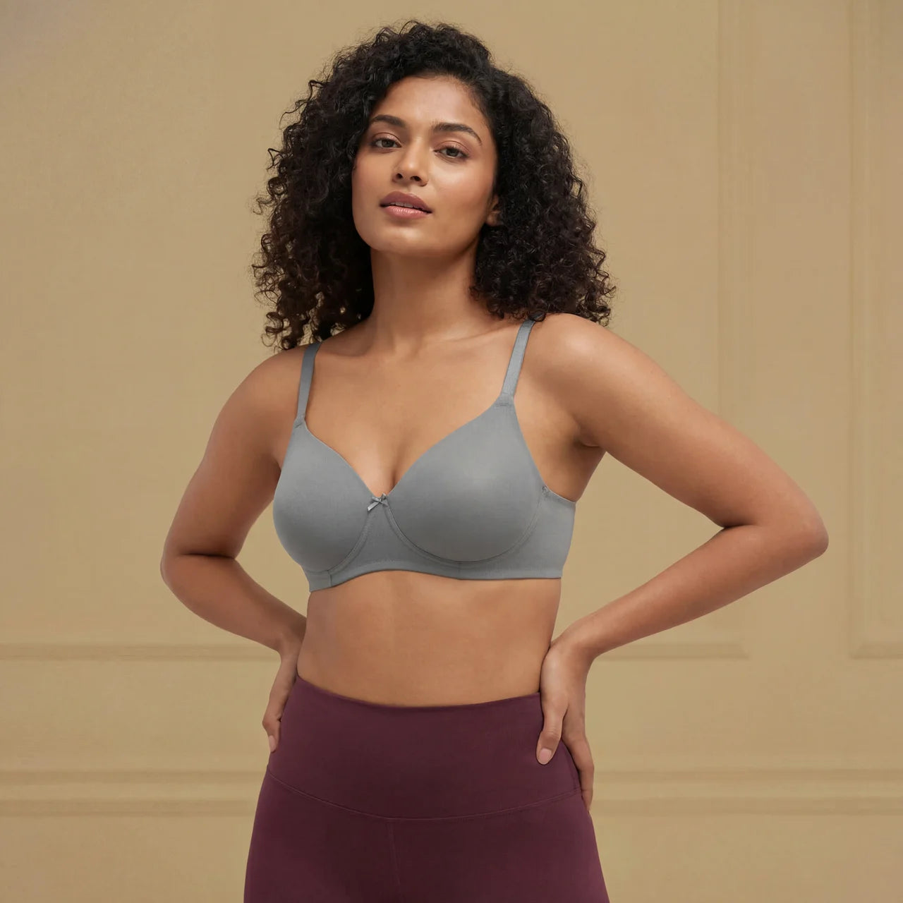 Smoothly Padded - Non-Wired Seamless Padded Everyday Polyamide T-Shirt Bra