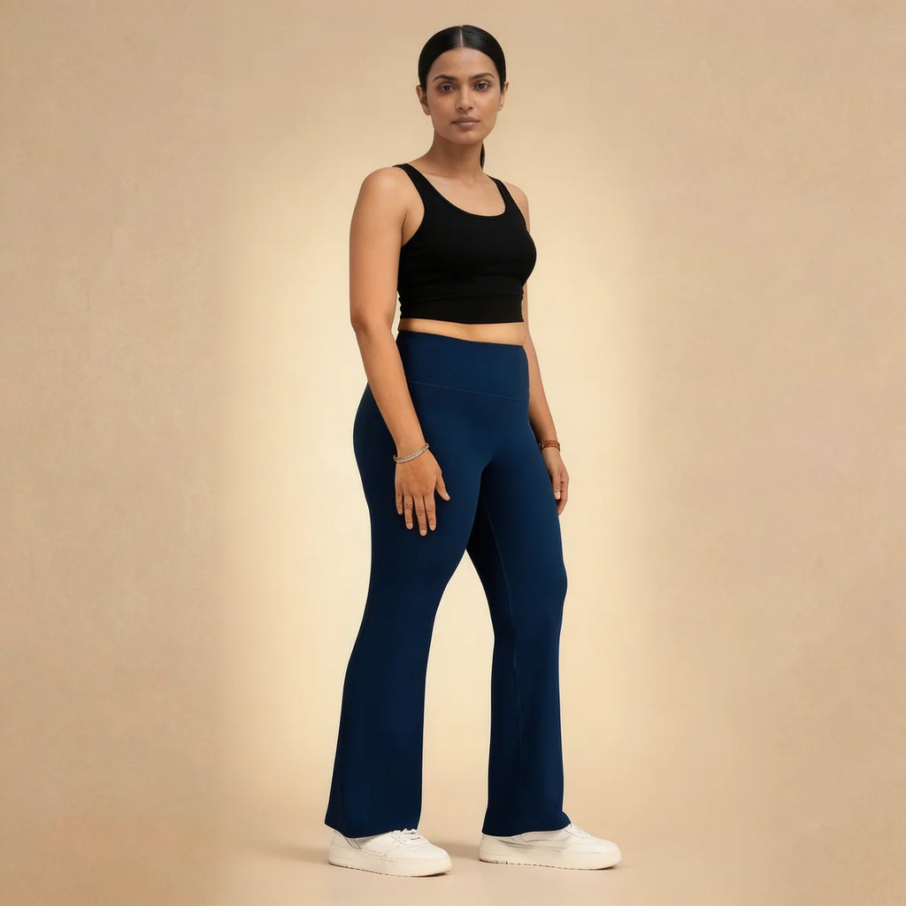 Core Comfort Flare Pants – Light Feel, Sleek Waistband