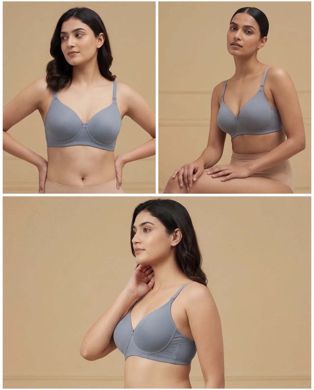Smooth Fit Seamless Bra – Soft Lining, Flexible Straps