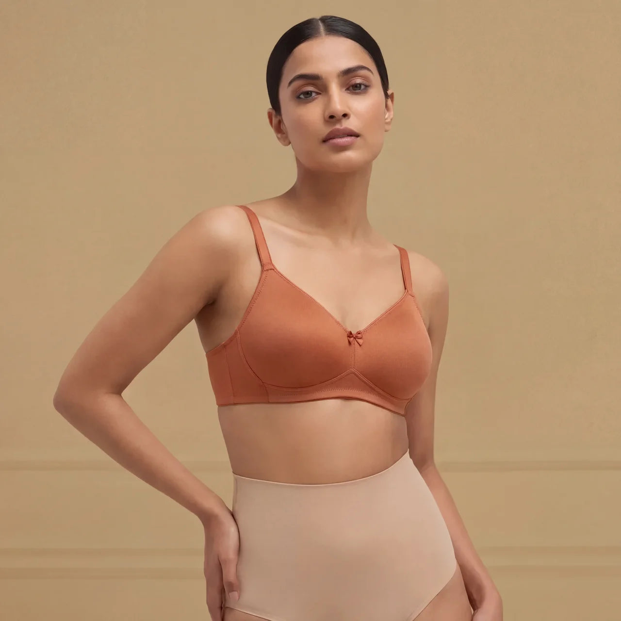 Smooth Minimizer Bra – Non-Padded, Wirefree, Full Coverage (Chutney)