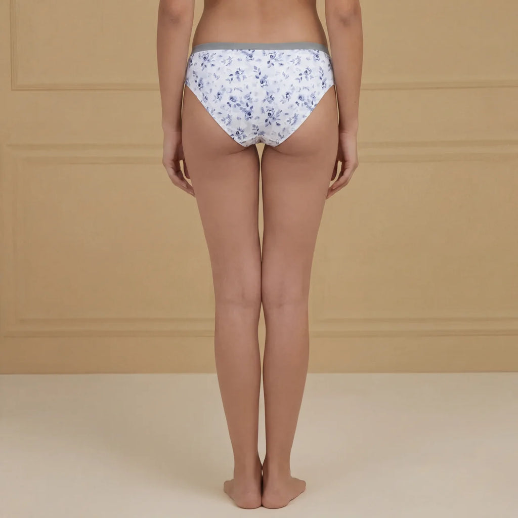 Satin Edge Bikini Panty – Low Rise, Smooth Finish (Lilac)