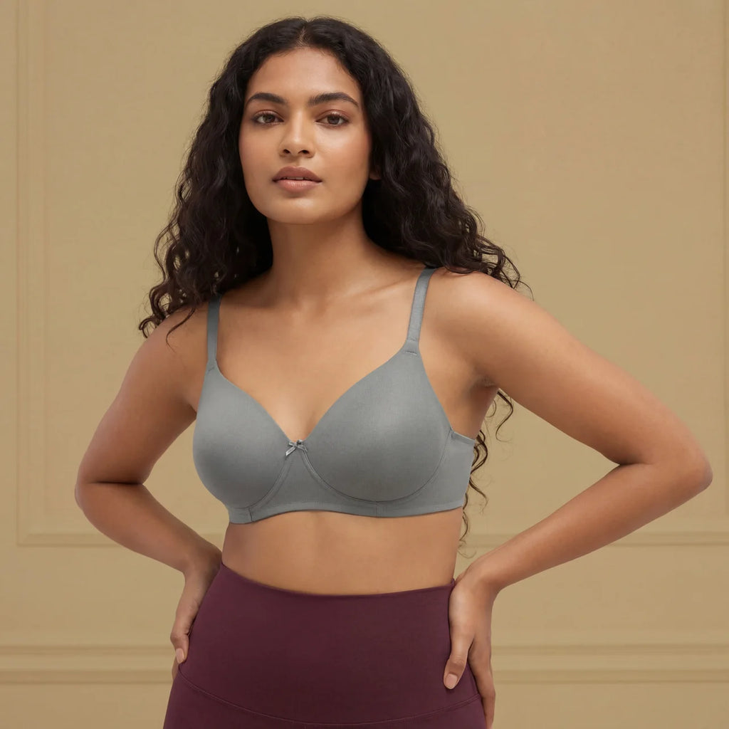 Smoothly Padded - Non-Wired Seamless Padded Everyday Polyamide T-Shirt Bra