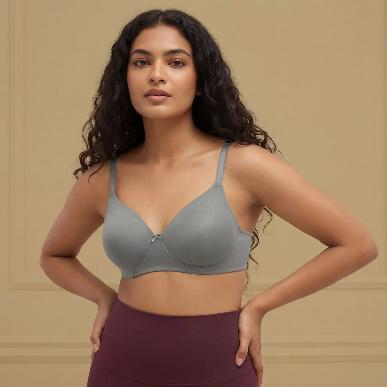 Smoothly Padded - Non-Wired Seamless Padded Everyday Polyamide T-Shirt Bra