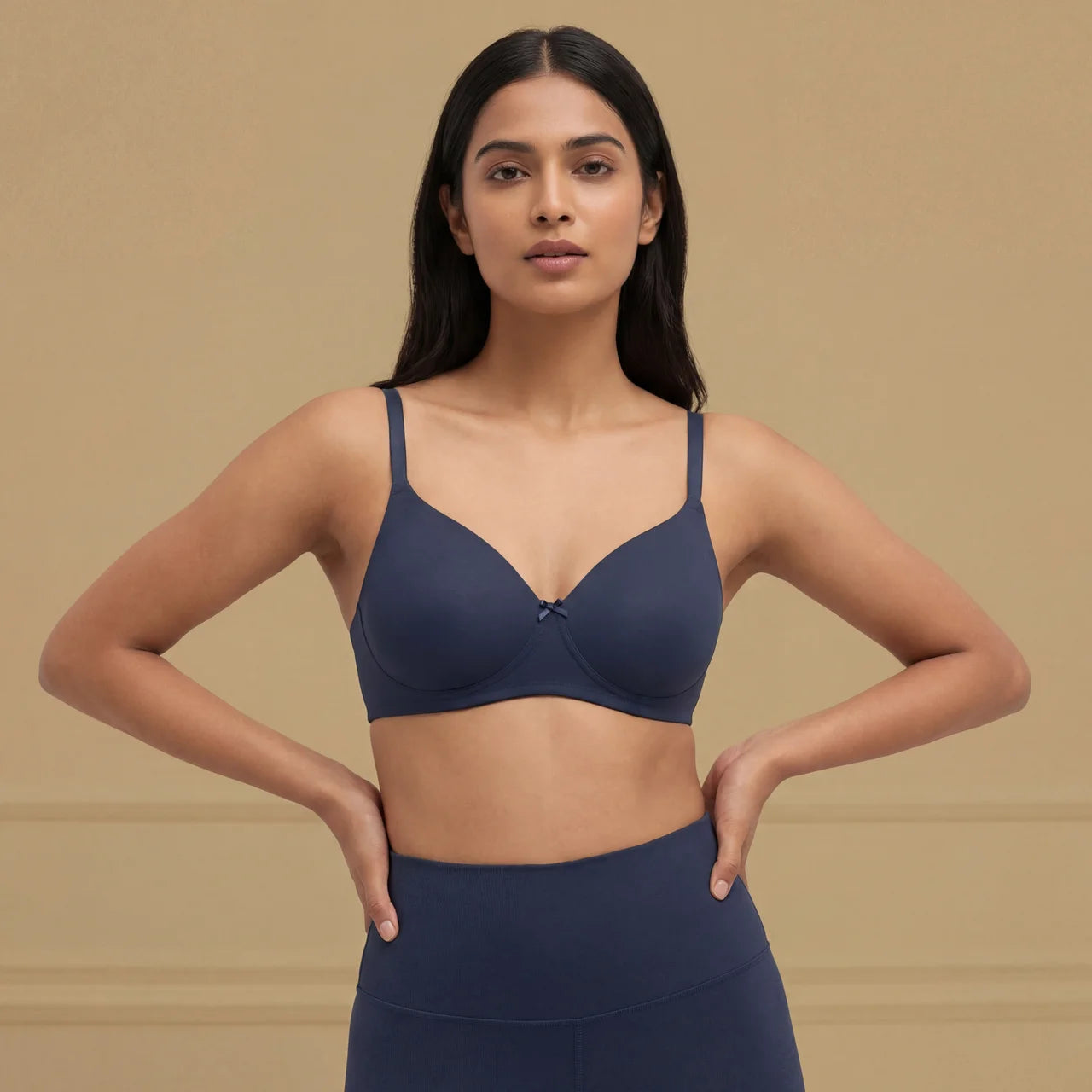 Smoothly Padded - Non-Wired Seamless Padded Everyday Polyamide T-Shirt Bra