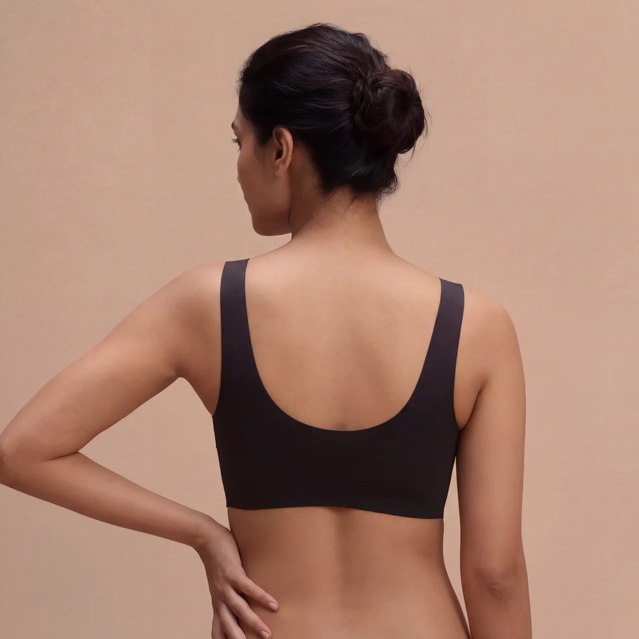 Second-Skin Comfort Bralette – Wirefree, Smooth Finish (Black)