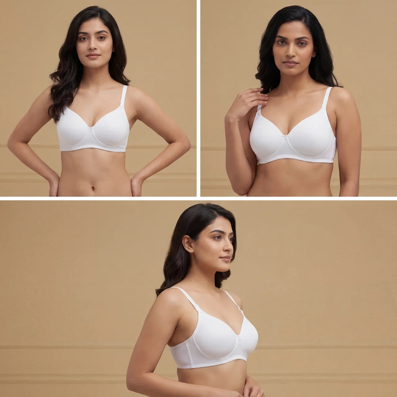 Seamless Everyday Bra – 3/4 Coverage, Adjustable Straps