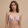 Satin Trim T-Shirt Bra – Padded, Wirefree, Full Coverage (Dawn Pink)