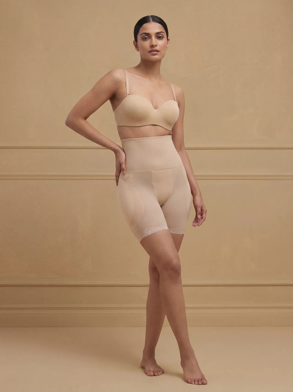 High Waist Sculpting Shorts – Smooth Fit, Curve Shaping