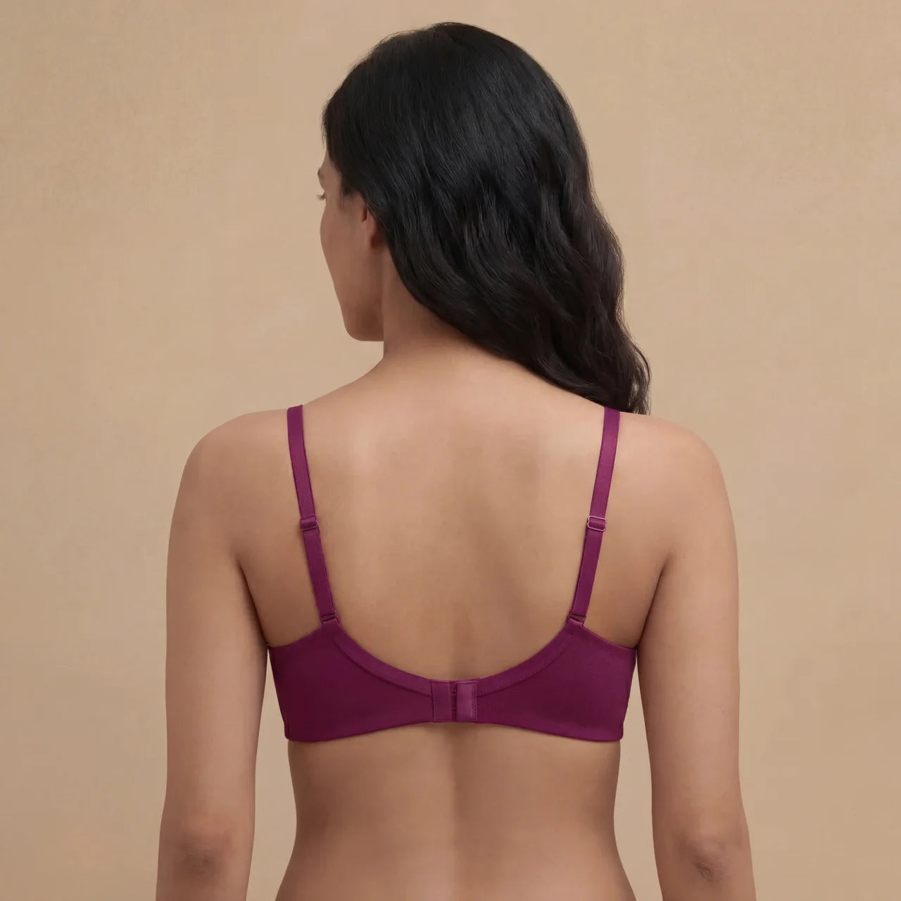 Everyday Smooth T-Shirt Bra – Wirefree, Padded, Detachable Straps (Dawn Pink)