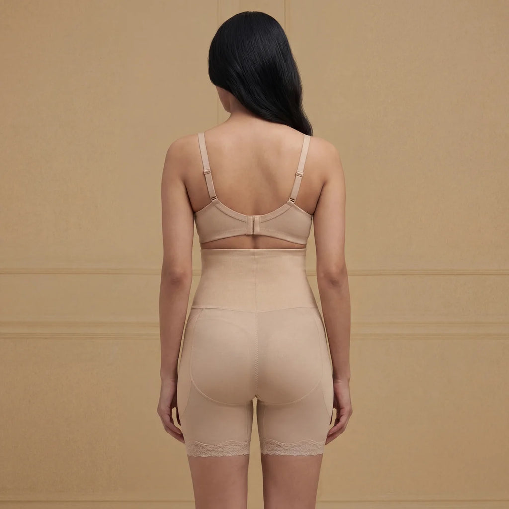 High Waist Sculpting Shorts – Smooth Fit, Curve Shaping